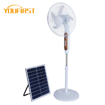 Affordable Low-Noise Lithium Battery-Powered Fan with Solar Panel and Air Cooling