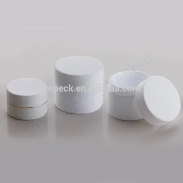 Round shape colored plastic jars 150g