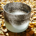 Obsidian and Milky Way Ore Crystal Singing Bowl