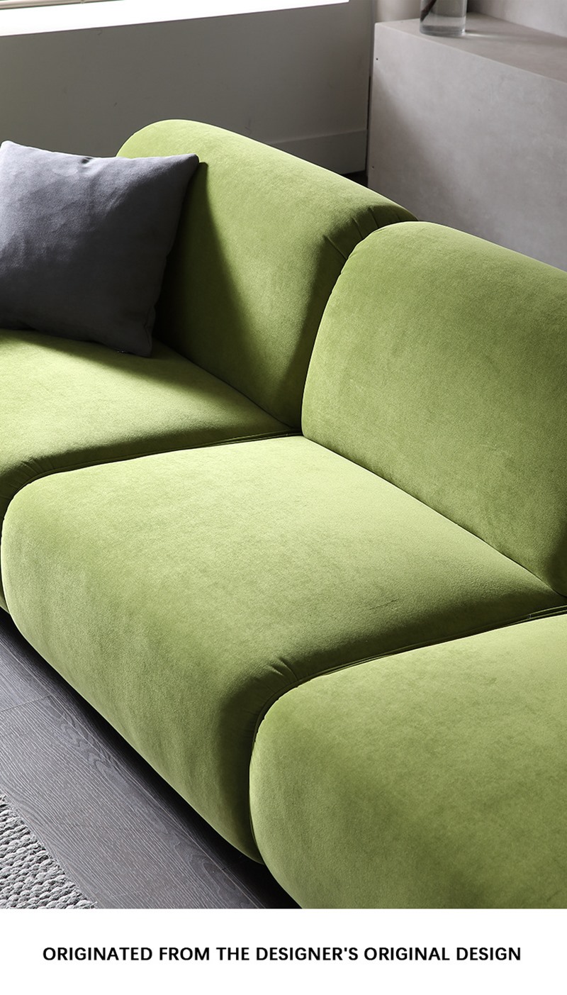 Modern Green Fabric Sofa