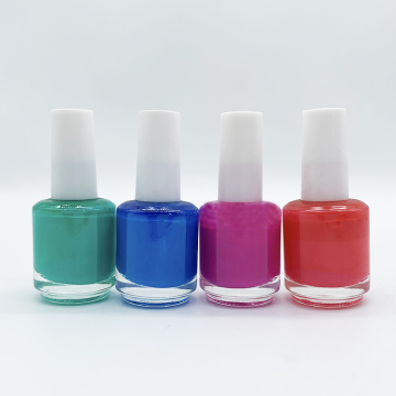 Colored Water-Based Air Dry Glitter Nail Polish Set for Ladies