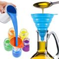 Flexible Silicone Foldable Funnel Liquid Powder Transfer