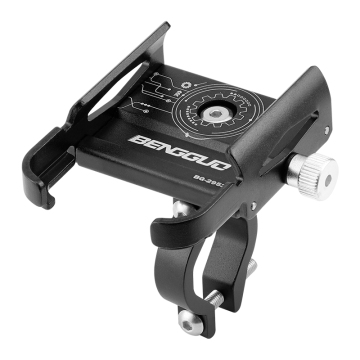 Adjustable Aluminum Bicycle Phone Holder for Phones 3.5-6.2 Inch