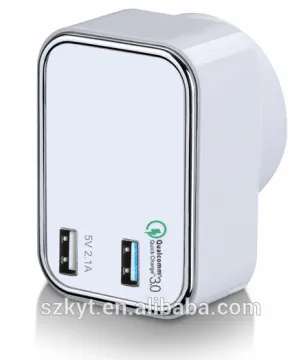 2 Ports Mobile Charger Qualcomm 3.0 Quick Charger