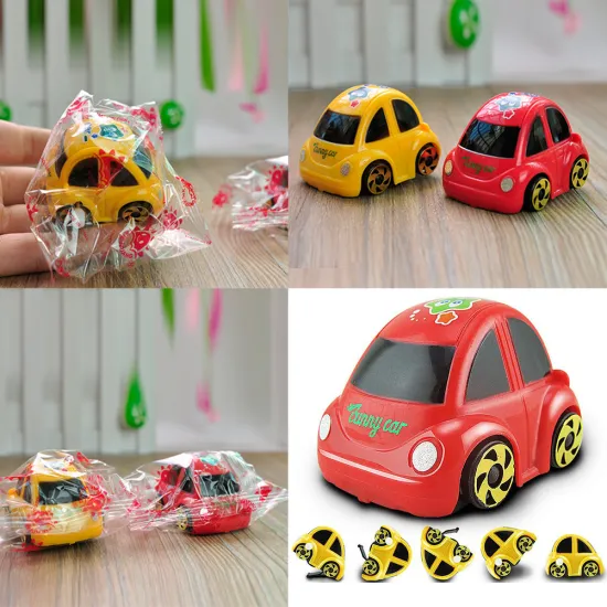 1pcs mini wind up Toys somersaults cars car-miniature toy model cars toys children Gifts Turn over cars