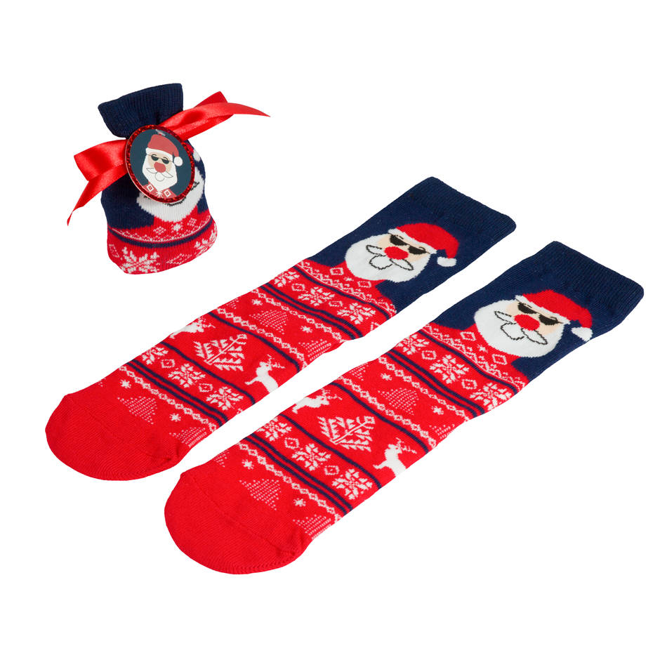 Calcetines de algodón de Navidad personalizados calcetines familiares