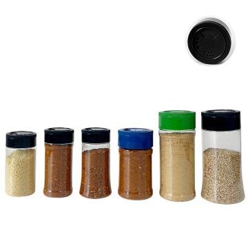 Τροφίμων βαθμού 10/12 oz πιπέρι καθαρό Pet Petl Plastic Bottle Container Jar με καπάκια Shaker