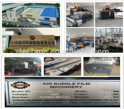 Ztech Brand Air Bubble Film Plastic Making Machine