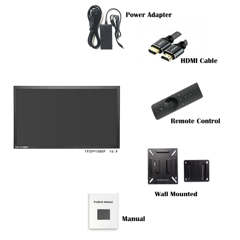 ZHIXIANDA Factory Quality 15.6 Inch Industrial Open Frame TFT LCD Capacitive Touch Screen Monitor