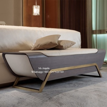 Modern White and Grey Wooden Storage Furniture: Bed Bench, Ottoman Stool, and Leather Bed Options