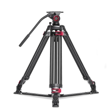 79 Inch Heavy Duty Professional Camera Tripod with 360 Degree Fluid Head and Ground Spreader