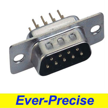 blue colour connector 9 pin mini din with UL CE certificate