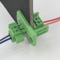 3.81mm pitch panel through mount terminal block