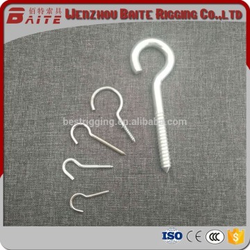 China Supplier Sale Rigging Screw Galvanize Swing Hook Screw Steel Electric Galvanized Carabiner Wholesale