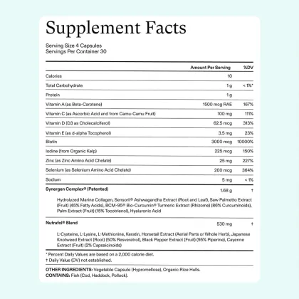 OEM Private Label Women's Hair Growth Supplement Women's Balance Hair Growth Capsules