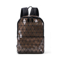 Benutzerdefinierte geometrische geometrische Rucksack -Diamantgitter -Reisebeutel wasserdichtem Rucksack für die Schule Neuer Mode geometrischer Rucksack