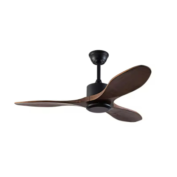 Modern Minimalist Wooden 52 Inch Ceiling Fan with Light and Remote
