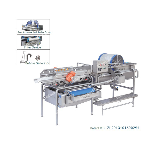 Máquina de lavar em espiral para vegetais