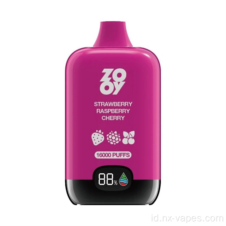 Zooy Rainbow Box 16000 Puffs Vape sekali pakai