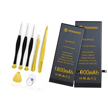 ROOMOO original rechargeable 1800mAh 3.8V durable compatible li-ion lithium battery for iphone 5S