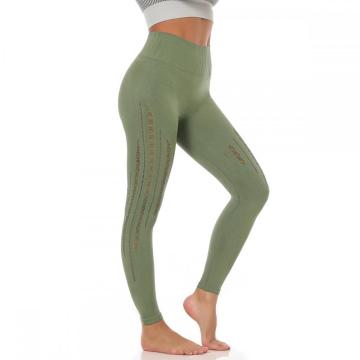 Aushöhlen Yoga Leggings mit hoher Taille