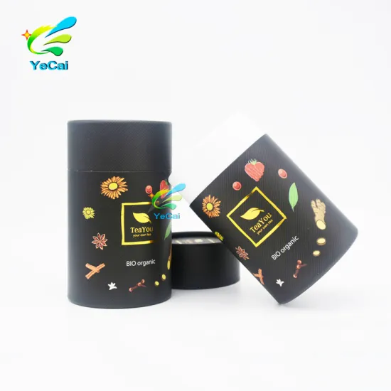 New customized colorful paper printed small round paper box packaging