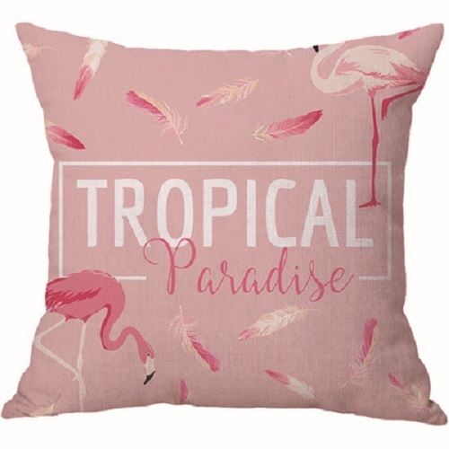 Aangepaste roze flamingo&#39;s fluwelen kussensloop kussenhoes