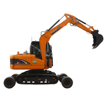 Rhinoceros patent products X9 wheel -crawler excavator with good engine