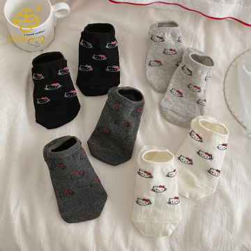 한국 버전 kt 고양이 보트 양말 방지 얕은 입 나 보이지 않는 양말