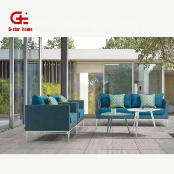 New Style Aluminum Outdoor Patio Balcony Garden Lounge Sectional Sofa Set
