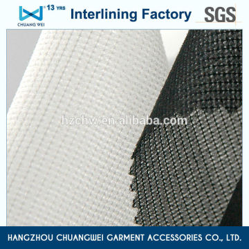 polyester circular knit fusible woven interlining of manufacture