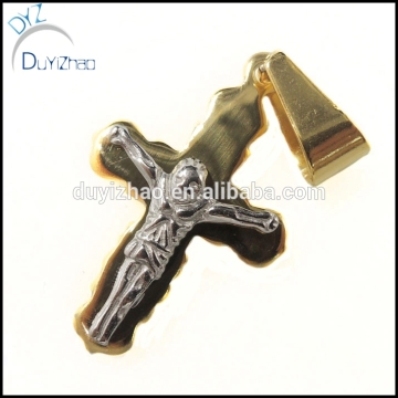fashion stainless steel cross jesus necklace pendants with personality