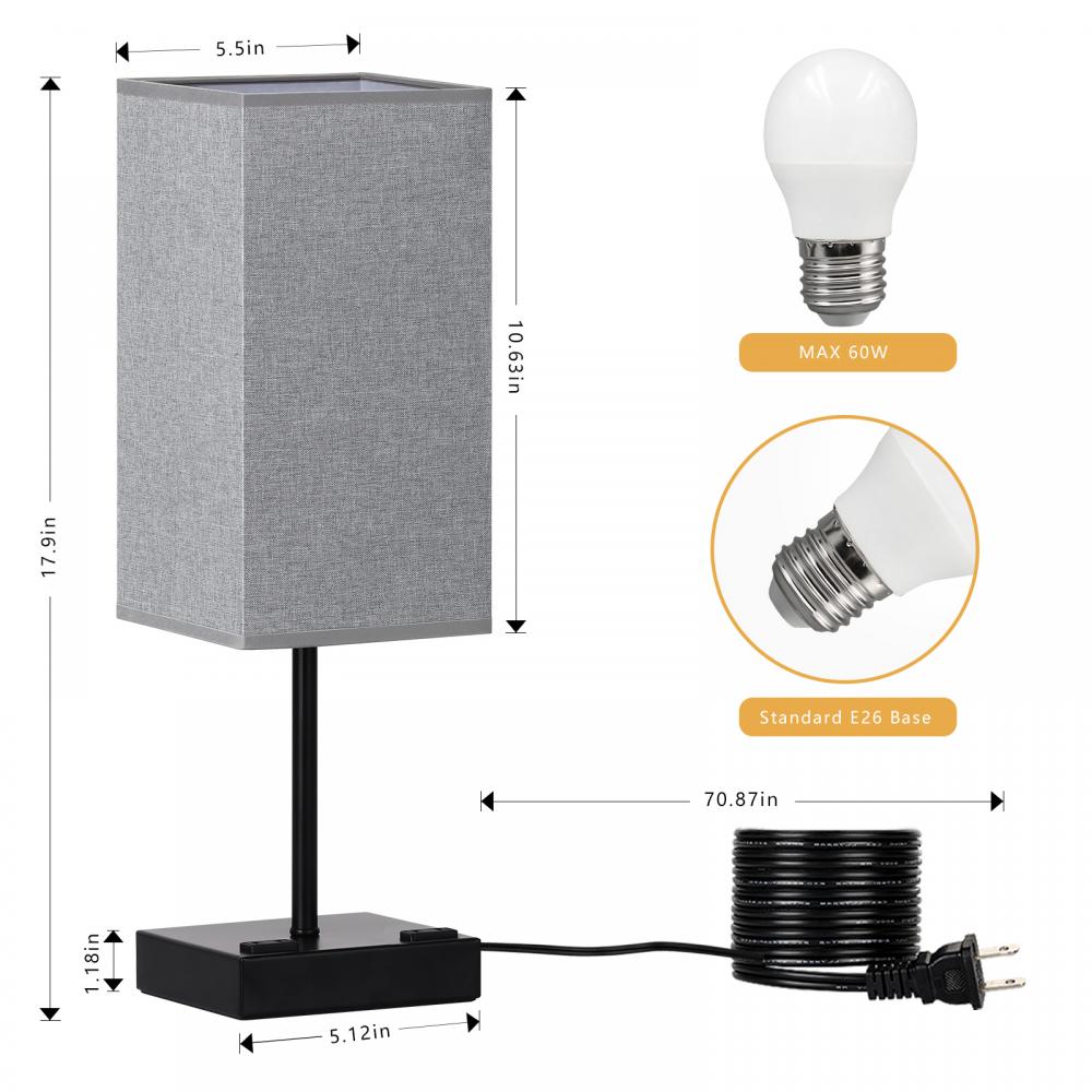 Modern Minimalist Nightstand Lamp