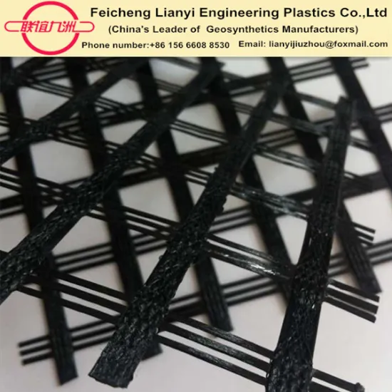 Warp knitted Polyester uniaxial geogrid 60/30kn 80/30kn,woven polyester geo grids