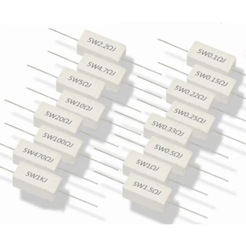 Resistansi semen 5W Berbagai ohm SQP Resistor horizontal