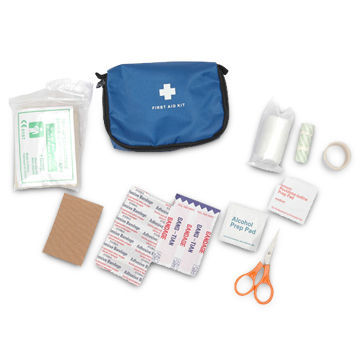 1-piece First-aid Kit, Alcohol Pad, Measures 13 x 8.5 x 25cm Bag, CE and FDA Certified