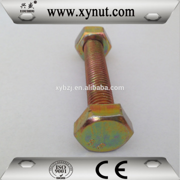 Factory Direct Sale DIN933 Colored Full Thread High Tensile Hex Bolt/8.8 Grade Bolt