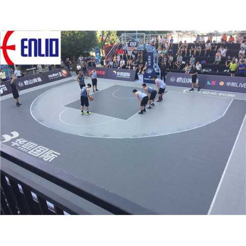 FIBA Approved Soft Flooring Basketball Interlocking Tiles