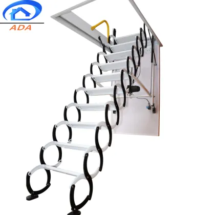 Remote Control Folding Attic Electric Step Ladder