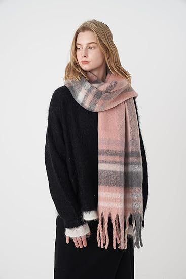 Vintage Scarfs for Women Warm Shawls and Wraps for Evening Dresses Soft Poncho Coat Thick Cashmere Wrap Cozy 2025