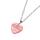 Natural Semi Precious Stone Heart Pendant Necklace 45cm Chain