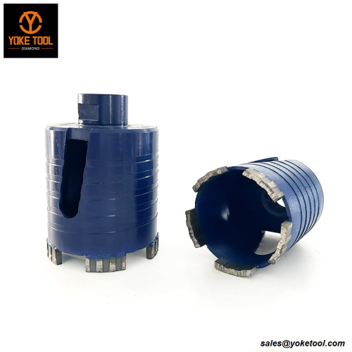 Ranura lateral núcleo seco de piedra bit orificio sierra núcleo de diamante