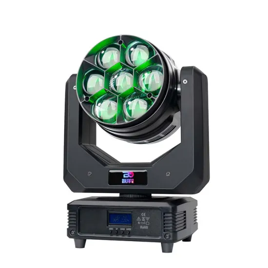 Mini LED 7x40W RGBW Zoom 4in1 Beam Wash Moving Head Stage Light with DMX Lyre Wash Beam