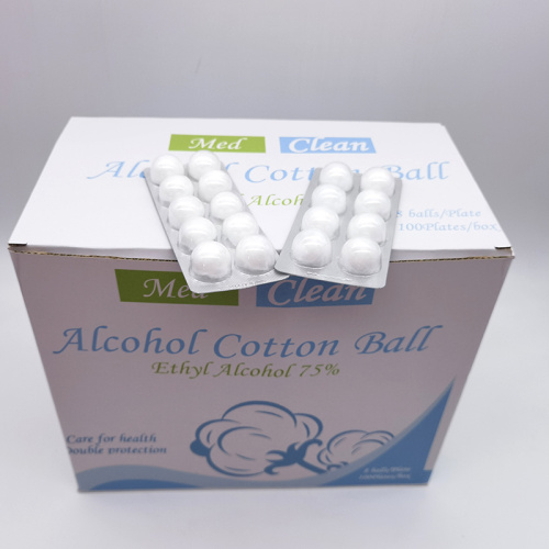 Boule de coton d'alcool médical jetable en coton stérile jetable