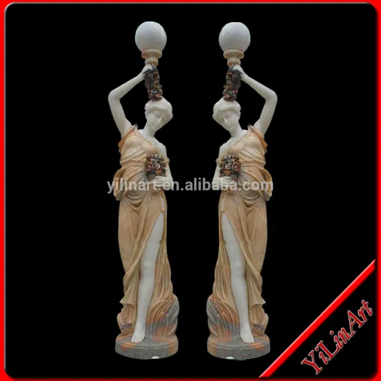 Large Garden Marble Stone Lady Light Statue