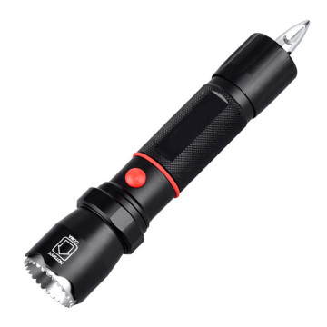 ไฟฉาย LED การป้องกันตัวเองแบบพกพา: เครื่องมือการอยู่รอดแบบมัลติฟังก์ชั่นพร้อมไฟฉาย LED ทางยุทธวิธีกลางแจ้งและเบรกเกอร์แก้ว