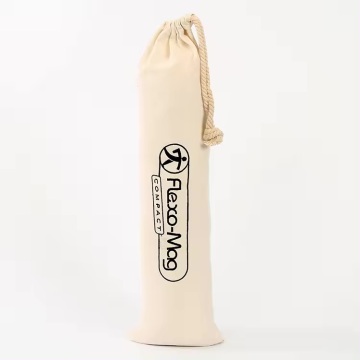 linen long canvas fabric wine bottle drawstring bag