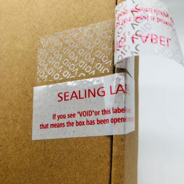 Anti theft sticker open void label security sticker