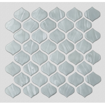 Verre blanche Hôtel Mosaïque Backsplash Trainer Tiles murales