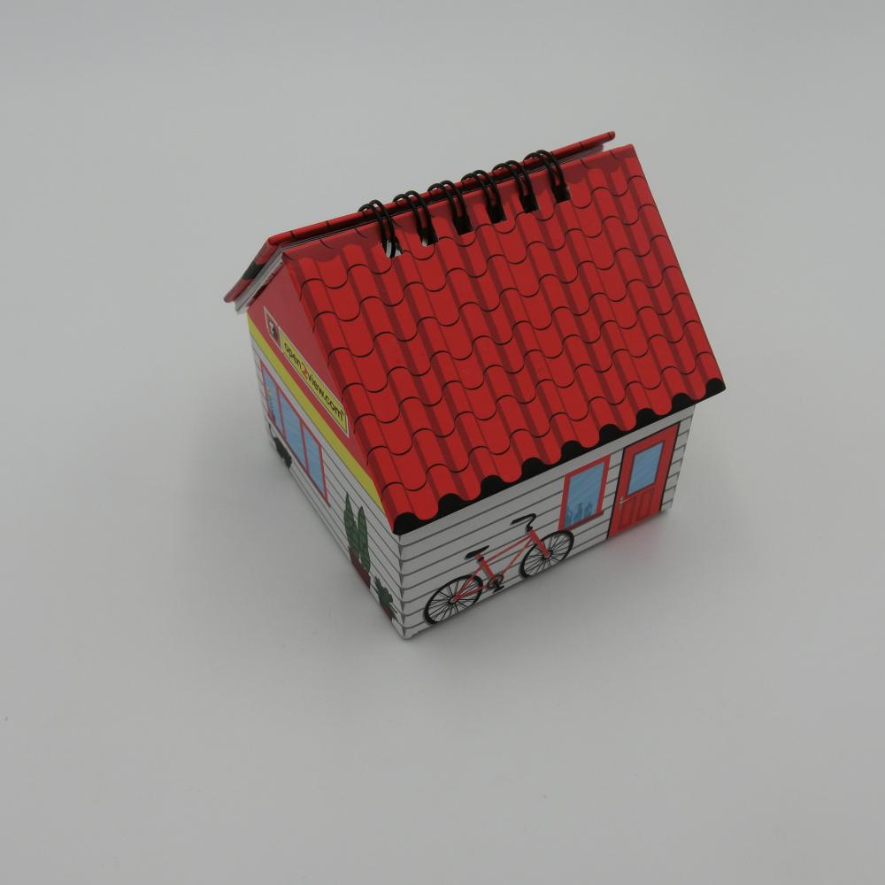 house shape calendar sticky note storage for office